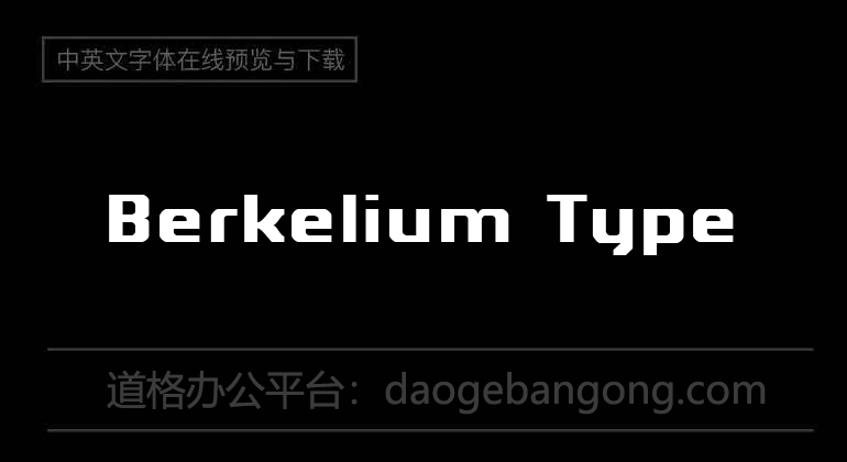 Berkelium Type
