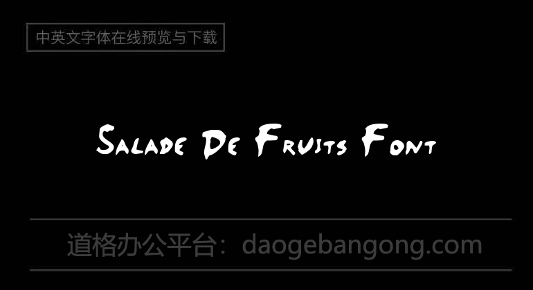 Salade De Fruits Font