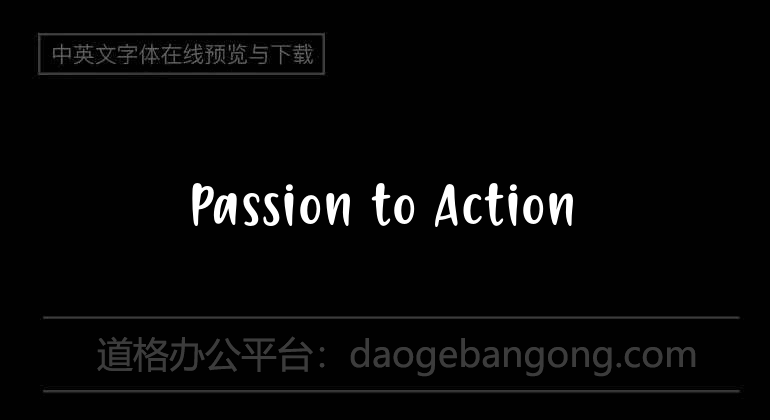 Passion to Action