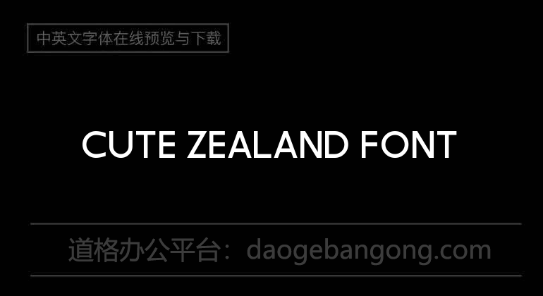 Cute Zealand Font