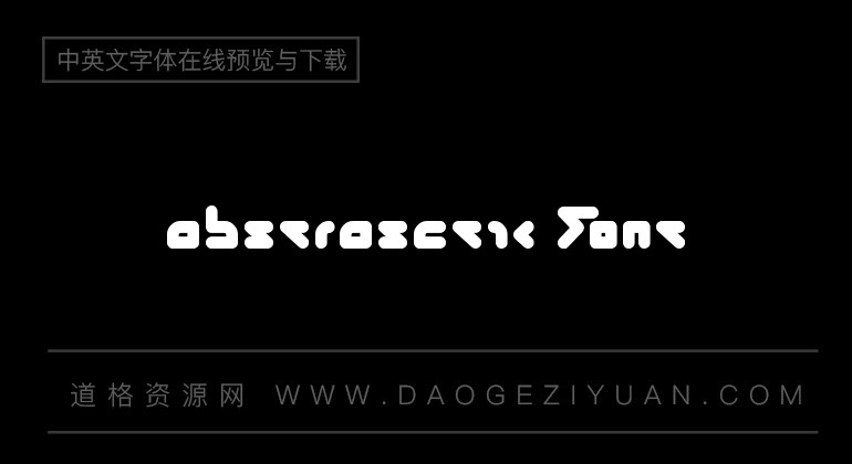 abstrasctik Font