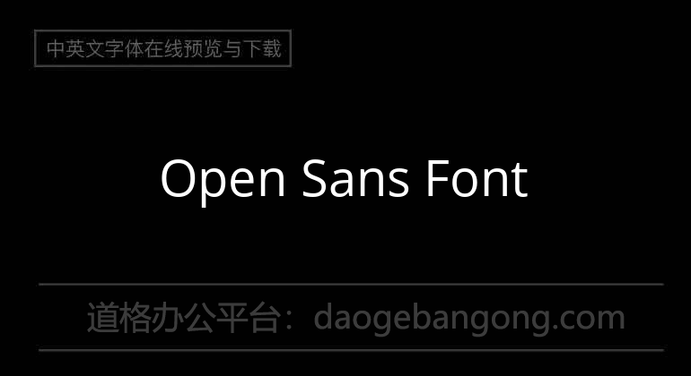 Open Sans Font