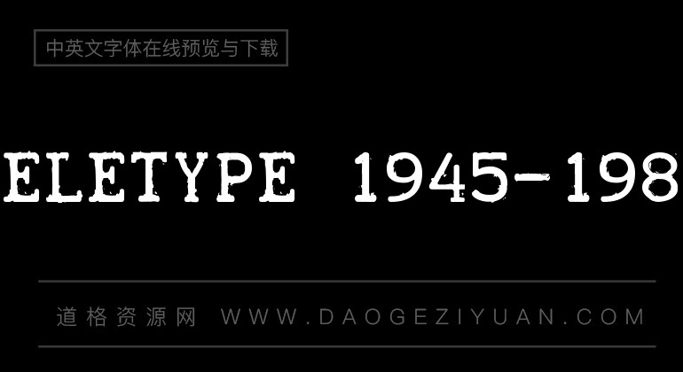 Teletype 1945-1985