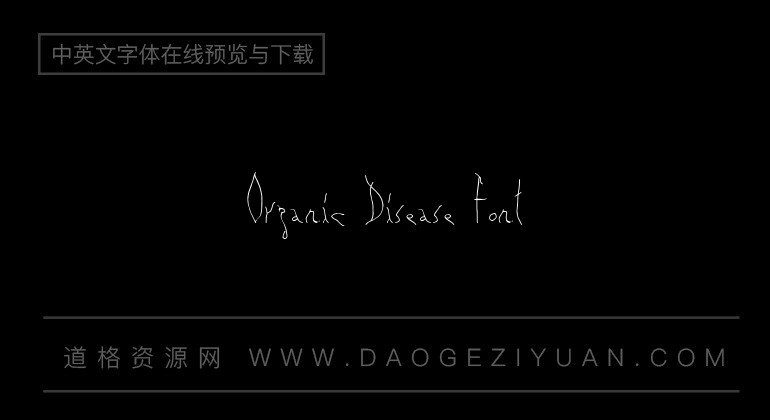 Organic Disease Font