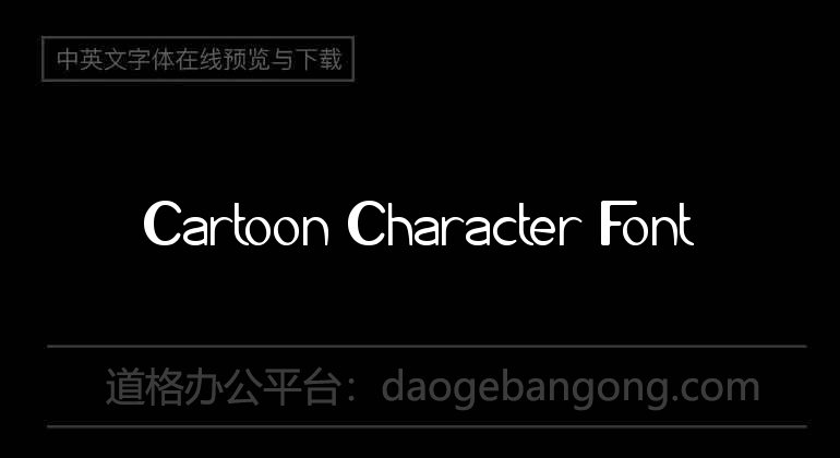 Cartoon Character Font