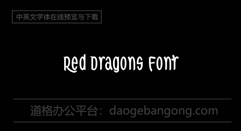 Red Dragons Font