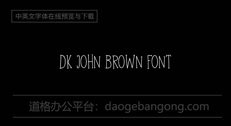 DK John Brown Font