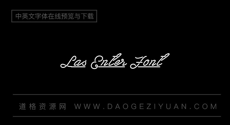 Las Enter Font