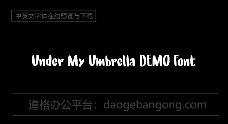 Under My Umbrella DEMO Font
