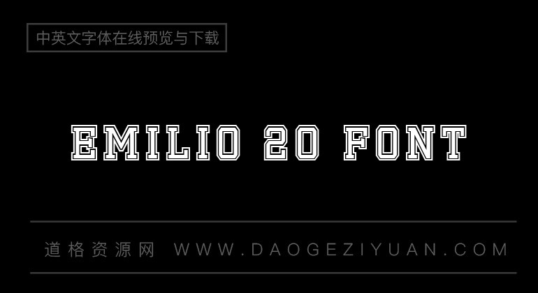 Emilio 20 Font
