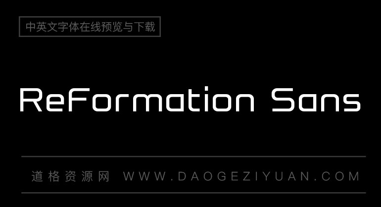ReFormation Sans
