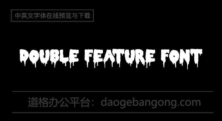 Double Feature Font