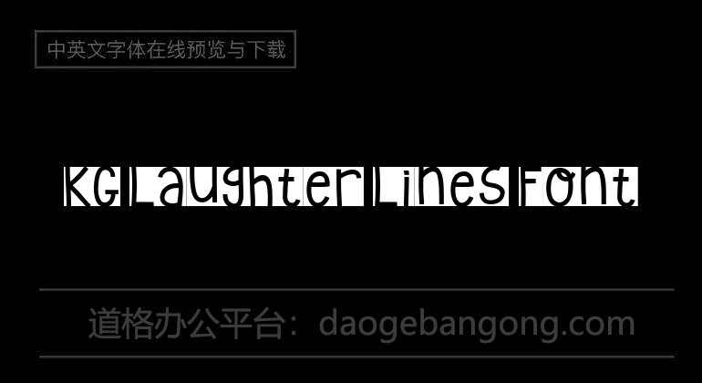 KG Laughter Lines Font
