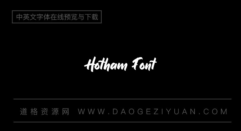 Hotham Font