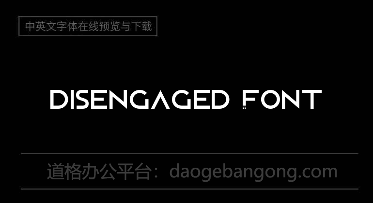 Disengaged Font