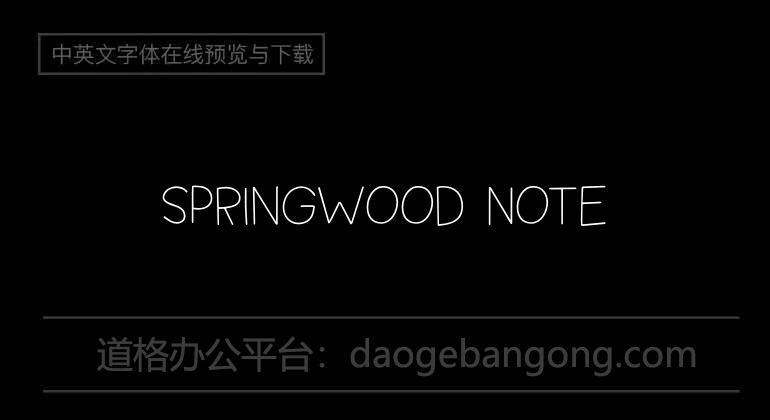 Springwood Note