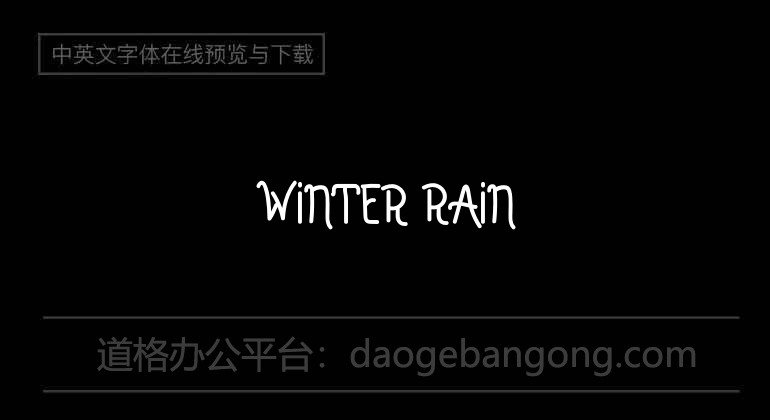 Winter Rain