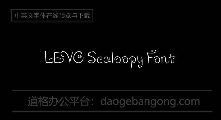 LEVO Scaloopy Font