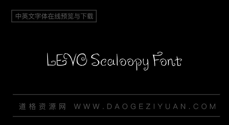 LEVO Scaloopy Font