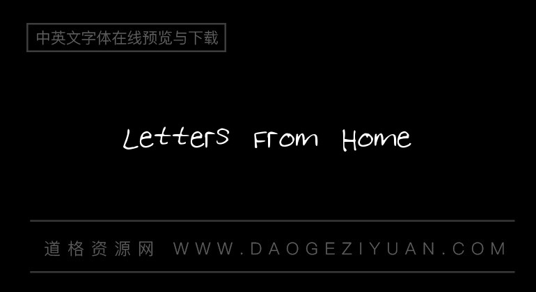 Letters From Home