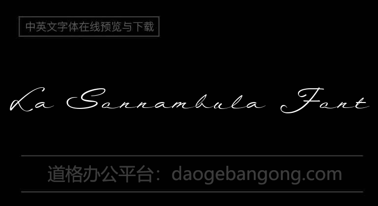 La Sonnambula Font