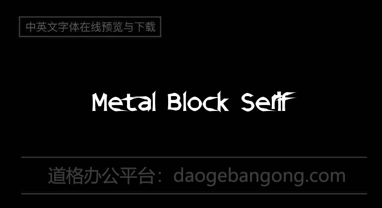 Metal Block Serif