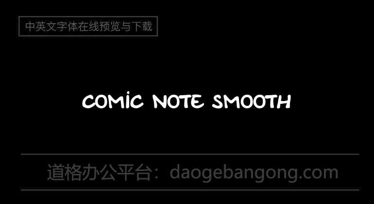 Comic Note Smooth