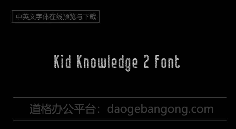 Kid Knowledge 2 Font