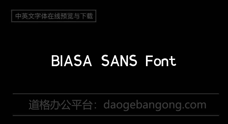 BIASA SANS Font