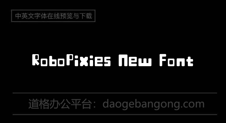RoboPixies New Font