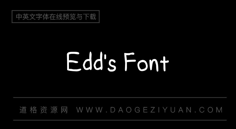 Edd's Font