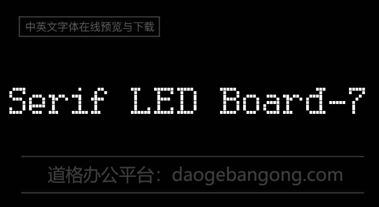 Serif LED Board-7