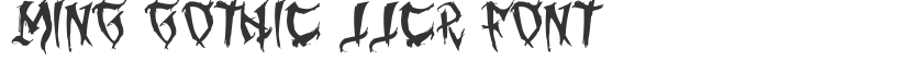 Ming Gothic JJCR Font