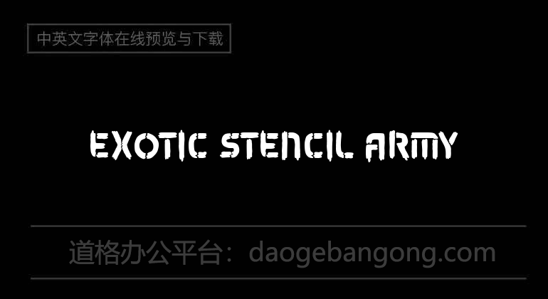 Exotic Stencil Army