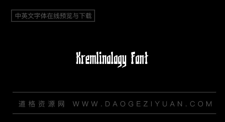 Kremlinology Font