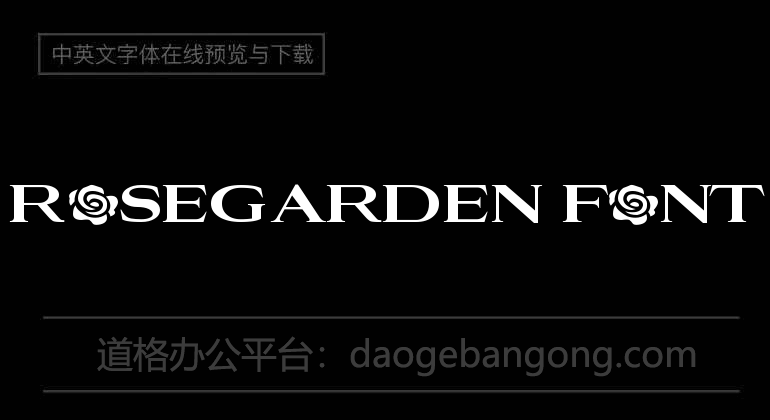 Rosegarden Font