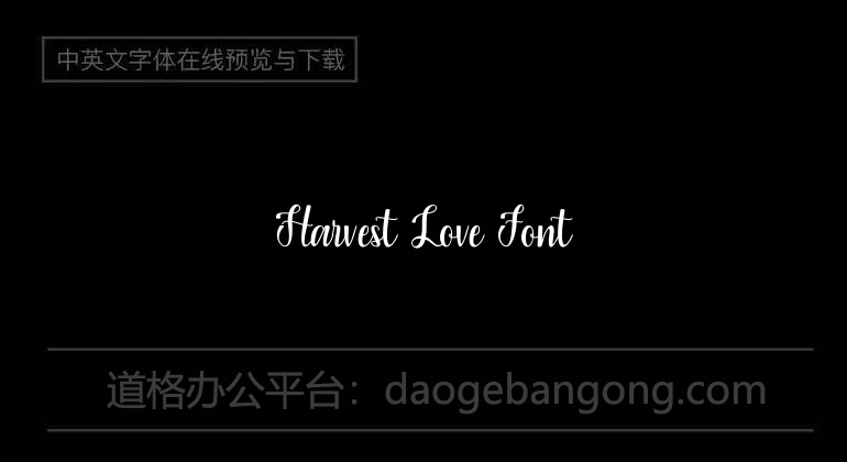 Harvest Love Font