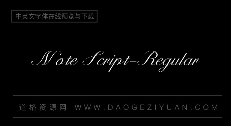 Note Script-Regular