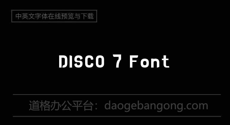 DISCO 7 Font