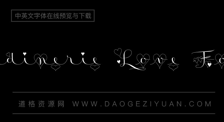 Badinerie Love Font