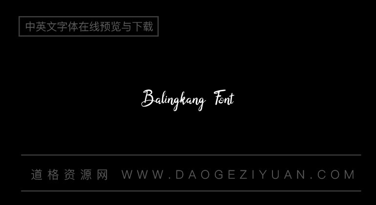 Balingkang Font