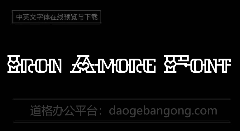 Iron Amore Font