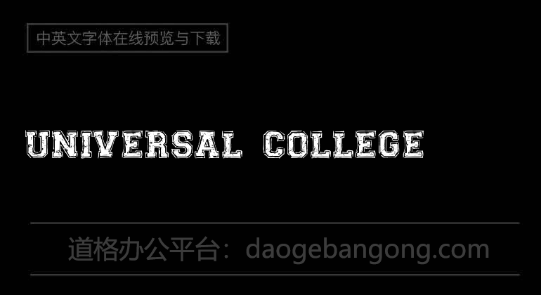UNIVERSAL-COLLEGE Font
