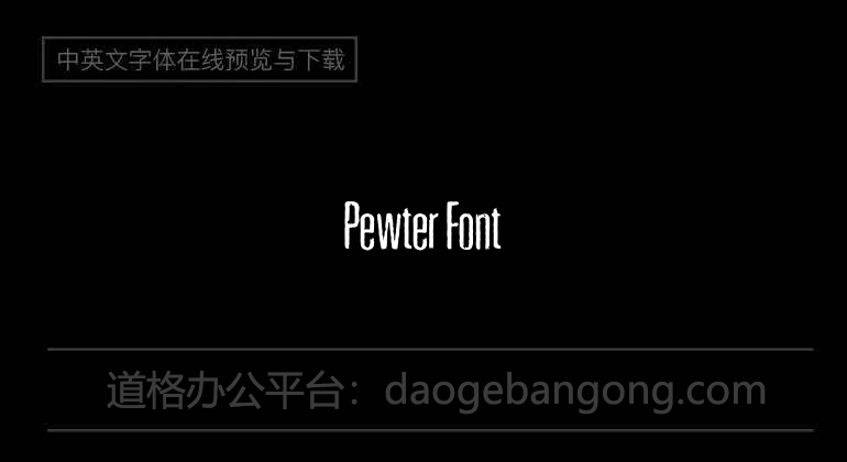 Pewter Font