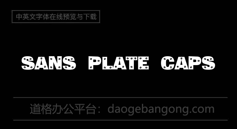 Sans Plate Caps