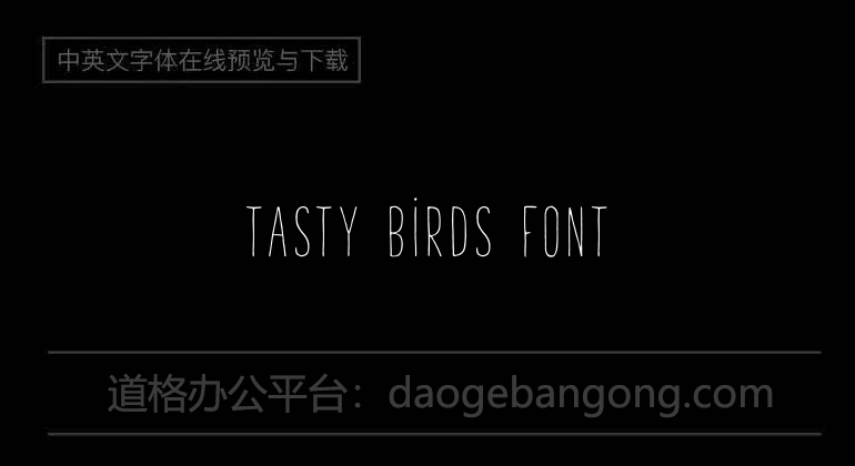 Tasty Birds Font