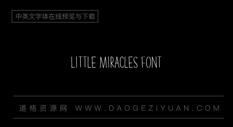 Little Miracles Font