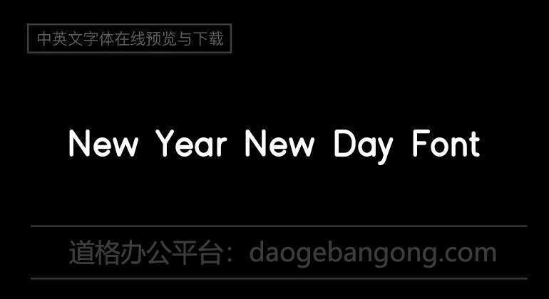 New Year New Day Font