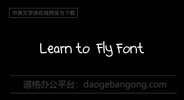 Learn to  Fly Font