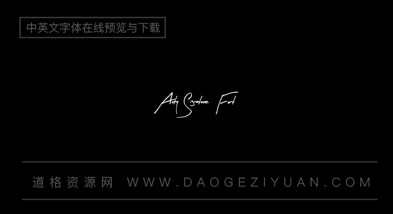 Arty Signature Font